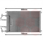 Kondensaator, kliimaseade VAN WEZEL 43005305
