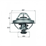 Termostaat, jahutusvedelik MAHLE ORIGINAL TX 28 88D