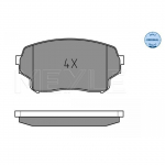 Piduriklotsi komplekt, ketaspidur MEYLE 025 243 0115/W