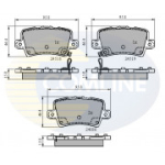Piduriklotsi komplekt, ketaspidur COMLINE CBP31587