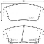 Piduriklotsi komplekt, ketaspidur BREMBO P 30 096