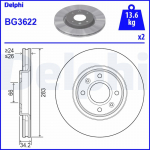Piduriketas DELPHI BG3622