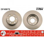 Piduriketas TRW DF4987S