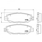 Piduriklotsi komplekt, ketaspidur BREMBO P 83 036