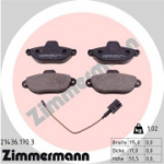 Piduriklotsi komplekt, ketaspidur ZIMMERMANN 21436.170.3