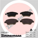 Piduriklotsi komplekt, ketaspidur ZIMMERMANN 23982.180.1
