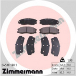 Piduriklotsi komplekt, ketaspidur ZIMMERMANN 24510.170.1