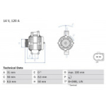 Generaator BOSCH 0 986 049 010