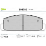 Piduriklotsi komplekt, ketaspidur VALEO 598780