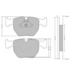 Piduriklotsi komplekt, ketaspidur METZGER 1170238