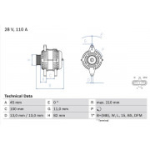 Generaator BOSCH 0 986 081 870