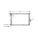 Radiaator, mootorijahutus AVA Clever Choice BWA2278