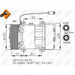 Kompressor, kliimaseade NRF 32752