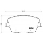 Piduriklotsi komplekt,ketaspidur BREMBO P 85 057X