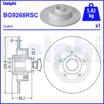 Piduriketas DELPHI BG9268RSC
