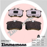 Piduriklotsi komplekt, ketaspidur ZIMMERMANN 20961.950.1