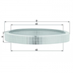 &Otilde;hufilter MAHLE ORIGINAL LX 61