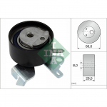 Pingutusrull, hammasrihm INA 531 0755 10