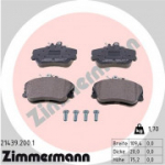 Piduriklotsi komplekt, ketaspidur ZIMMERMANN 21439.200.1