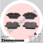 Piduriklotsi komplekt, ketaspidur ZIMMERMANN 23623.170.1