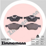 Piduriklotsi komplekt, ketaspidur ZIMMERMANN 24535.180.1