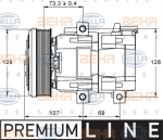 Kompressor, kliimaseade HELLA 8FK 351 113-381