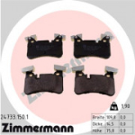 Piduriklotsi komplekt, ketaspidur ZIMMERMANN 24733.150.1
