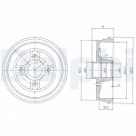 Piduritrummel DELPHI BF496