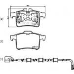 Piduriklotsi komplekt,ketaspidur BREMBO P 36 034