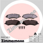 Piduriklotsi komplekt, ketaspidur ZIMMERMANN 25022.985.2