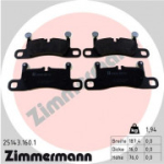 Piduriklotsi komplekt, ketaspidur ZIMMERMANN 25143.160.1