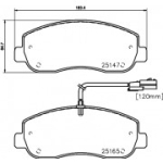 Piduriklotsi komplekt, ketaspidur HELLA 8DB 355 015-291