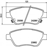 Piduriklotsi komplekt, ketaspidur HELLA 8DB 355 021-131