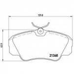 Piduriklotsi komplekt, ketaspidur BREMBO P 59 016
