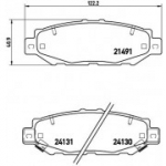 Piduriklotsi komplekt, ketaspidur BREMBO P 83 038