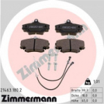 Piduriklotsi komplekt, ketaspidur ZIMMERMANN 21463.180.2