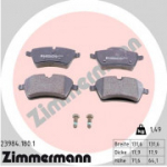 Piduriklotsi komplekt, ketaspidur ZIMMERMANN 23984.180.1