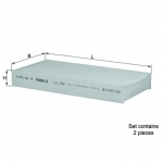 Filter, salongi&otilde;hk KNECHT LA 122/S