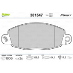 Piduriklotsi komplekt, ketaspidur VALEO 301547