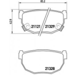 Piduriklotsi komplekt, ketaspidur BREMBO P 56 010