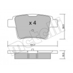 Piduriklotsi komplekt, ketaspidur METELLI 22-0677-0