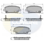 Piduriklotsi komplekt, ketaspidur COMLINE CBP31586