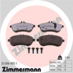 Piduriklotsi komplekt, ketaspidur ZIMMERMANN 24306.905.1