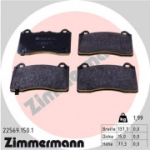 Piduriklotsi komplekt, ketaspidur ZIMMERMANN 22569.150.1