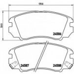 Piduriklotsi komplekt, ketaspidur BREMBO P 30 043