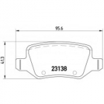 Piduriklotsi komplekt, ketaspidur BREMBO P 50 058