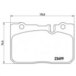 Piduriklotsi komplekt, ketaspidur BREMBO P 83 039