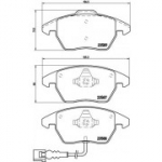 Piduriklotsi komplekt, ketaspidur BREMBO P 85 075