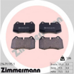 Piduriklotsi komplekt, ketaspidur ZIMMERMANN 21471.175.1