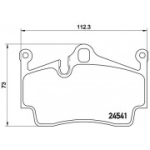 Piduriklotsi komplekt, ketaspidur BREMBO P 65 028